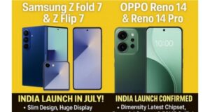 July Smartphone Showdown: Samsung Z Fold 7 & Flip 7 vs Oppo Reno 14 Series – Slim Designs, 200MP & 50MP Cameras, and Next-Gen Power! Oppo Reno 14 and 14 Pro and Samsung foldable