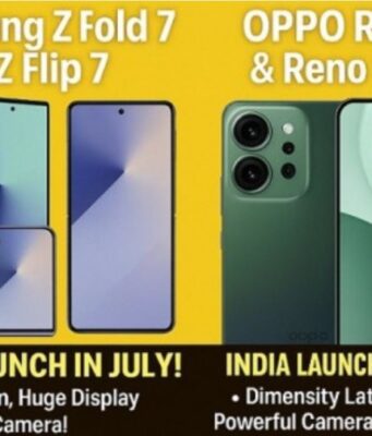 July Smartphone Showdown: Samsung Z Fold 7 & Flip 7 vs Oppo Reno 14 Series – Slim Designs, 200MP & 50MP Cameras, and Next-Gen Power! Oppo Reno 14 and 14 Pro and Samsung foldable