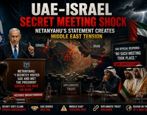 UAE–Israel Secret Meeting Shock: Why Netanyahu’s Statement Created Tension in the Middle East Israel