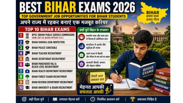 Best Bihar Government Exams 2026: Top Career Opportunities for Students Bihar Government Exams