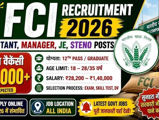 FCI Recruitment 2026: 33,000+ Vacancies Announced for 10th, 12th & Graduates FCI Recruitment