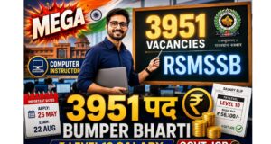 Rajasthan Computer Instructor Recruitment 2026: 3951 Vacancies Announced for B.Tech & Computer Science Students Rajasthan Computer Instructor