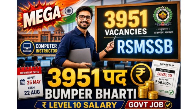 raj tt Rajasthan Computer Instructor