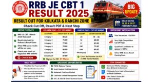 RRB JE CBT 1 Result 2025 Released: Cut Off Marks Out for Kolkata and Ranchi Zones RRB JE CBT1 result